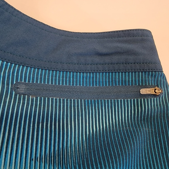 Nike Vapor Swim Trunks Board Shorts Size 34 Aqua Blue & Orange - Picture 11 of 13